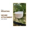 Canary Nest Plastic Hollow Hanging, 2pcs of Durable and Comfortable Bird Nesting Solution for Small Birds, Ideal for Goldfinches, Finches, and Greenfinches Breeding, Cage Accessory