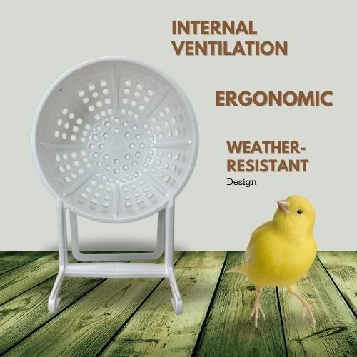 Canary Nest Plastic Hollow Hanging, 2pcs of Durable and Comfortable Bird Nesting Solution for Small Birds, Ideal for Goldfinches, Finches, and Greenfinches Breeding, Cage Accessory