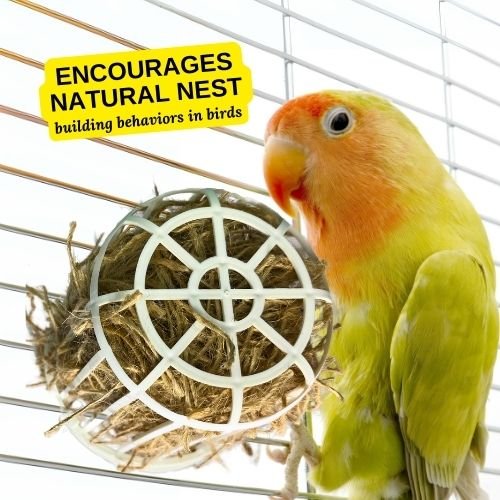 Plastic Nesting Material Holder for Birds, Nesting Material Dispenser for Bird Breeding and Aviary Use (10 pack )