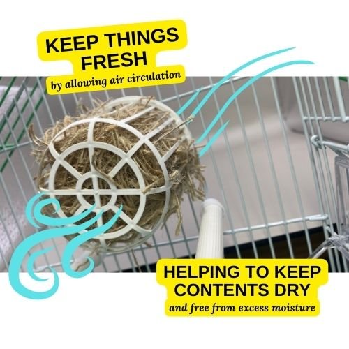 Plastic Nesting Material Holder for Birds, Nesting Material Dispenser for Bird Breeding and Aviary Use (10 pack )
