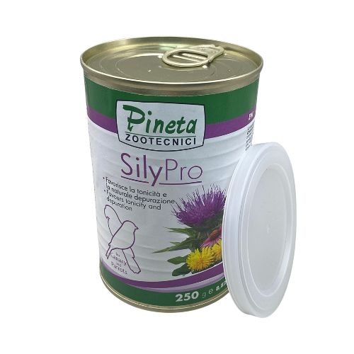 SilyPro 250g by Pineta Zootecnici – Liver Health Supplement for Birds with Milk Thistle Powder, Dietary Formula for Canaries and Parrots to Boost Immunity and Enhance Vitality