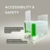 2GR Small Travel Cage for Birds, Hamsters, and Guinea Pigs, Durable Design, Ideal for Vet Visits, Short Trips, and Temporary Housing, Lightweight and Compact