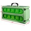 2Gr Suitcase to transport birds with 10 spaces, canaries & exotic birds, Secondini
