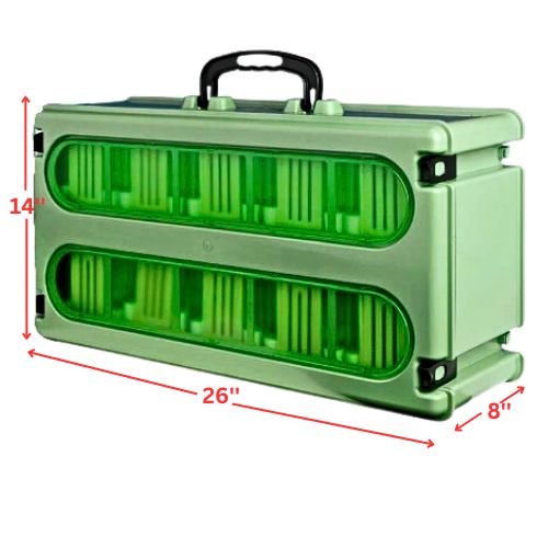 2Gr Suitcase to transport birds with 10 spaces, canaries & exotic birds, Secondini