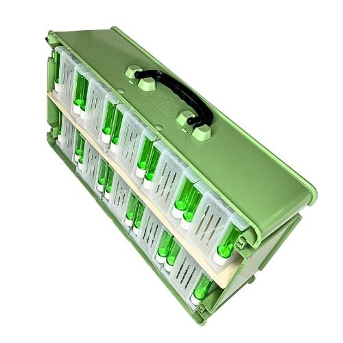 2Gr Suitcase to transport birds with 10 spaces, canaries & exotic birds, Secondini