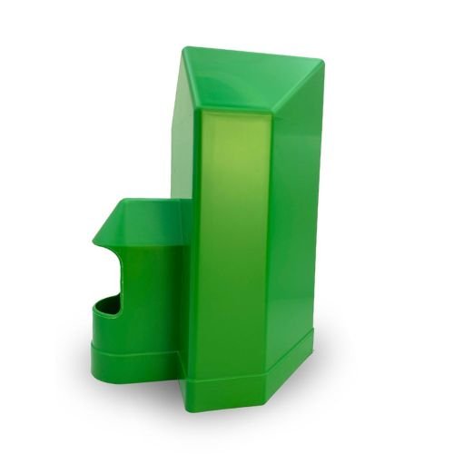 Corner waterer for pigeons, birds and poultry (2 liters) - Fresh and clean water dispenser for chickens, ducks and more, not removable, green color
