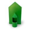 Corner waterer for pigeons, birds and poultry (2 liters) - Fresh and clean water dispenser for chickens, ducks and more, not removable, green color