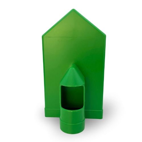 Corner waterer for pigeons, birds and poultry (2 liters) - Fresh and clean water dispenser for chickens, ducks and more, not removable, green color