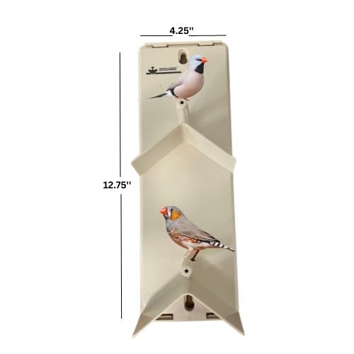 Plastic Privacy Perche Double for canaries, finch and small bird