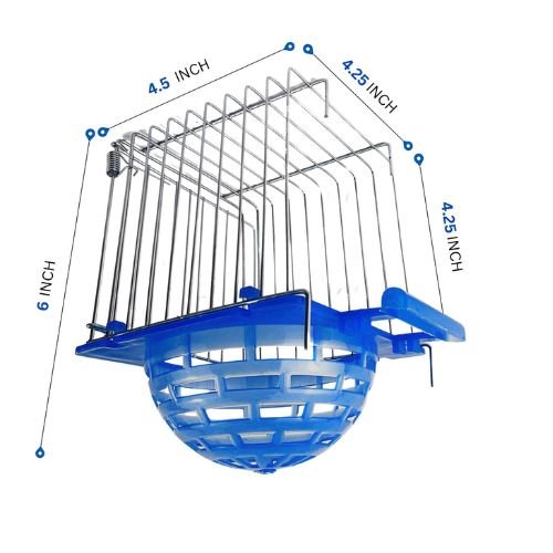 Plastic  and Stainles steel External Nest for finch and canaries