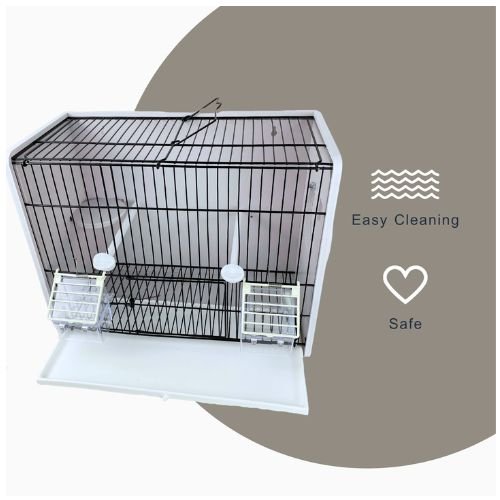 Bird display, trainer and transport cage, created from PVC