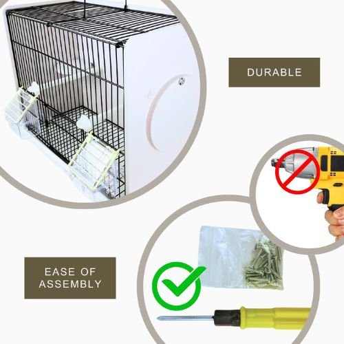Bird display, trainer and transport cage, created from PVC