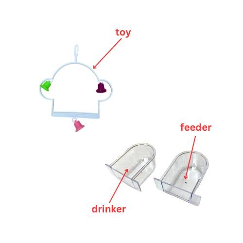 GLM Small bird Cage for exotic birds, canaries, parakeet,  finch and small parrot