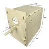 Plastic Nest for small Parrot with removable drawer
