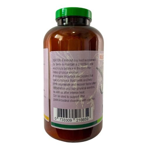 Nekton Elektrolyt a bird food supplement rich in electrolytes, for hydration and recovery.