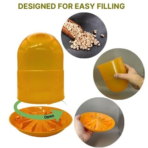 Gaun Automatic feeder for birds and small poultry with a capacity of 2 kg